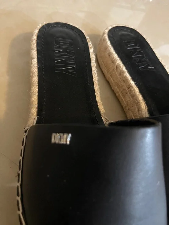 DKNY Camillo Womens espadrilles Sandals Black size 8M - Picture 3 of 9